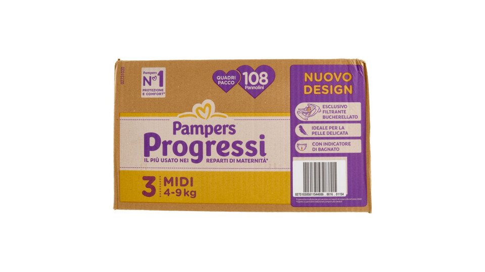 Pampers Progressi 3 midi 4-9kg