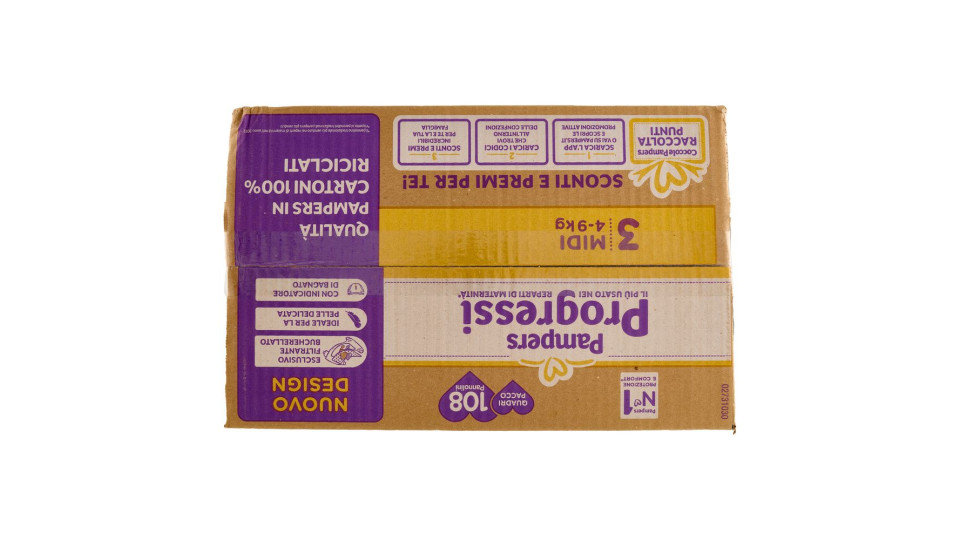 Pampers Progressi 3 midi 4-9kg