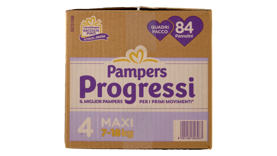 Pampers Progressi 4 Maxi 7-18kg