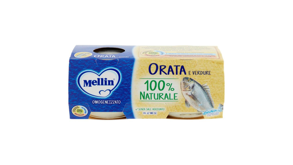 Mellin Orata e verdure Omogeneizzato
