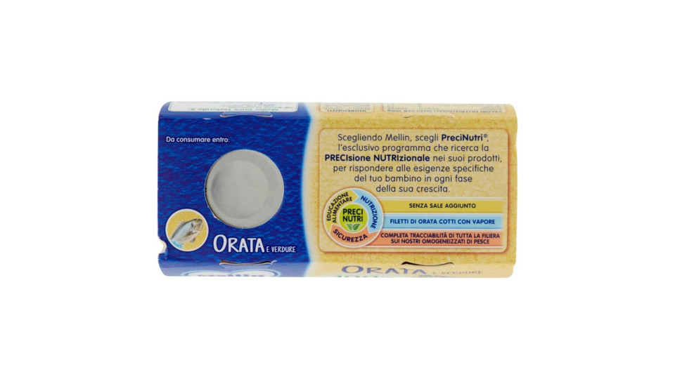 Mellin Orata e verdure Omogeneizzato