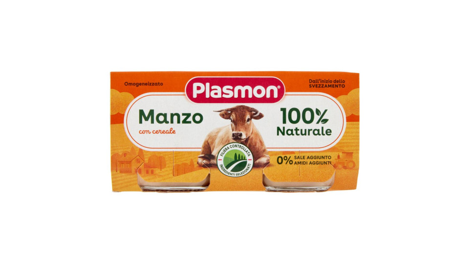 Plasmon Manzo Omogeneizzato con manzo e cereale