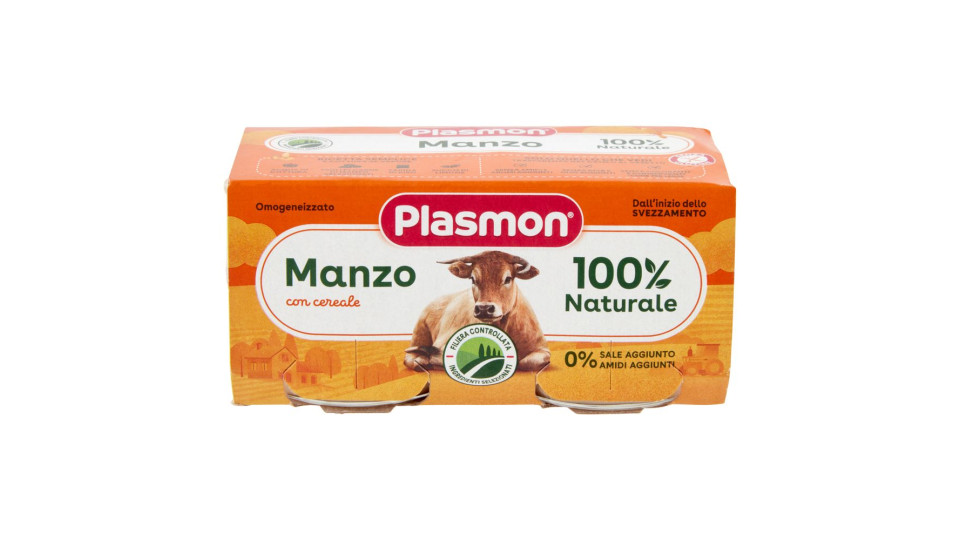 Plasmon Manzo Omogeneizzato con manzo e cereale
