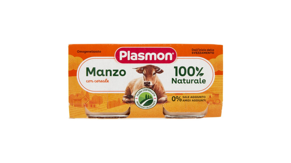 Plasmon Manzo Omogeneizzato con manzo e cereale
