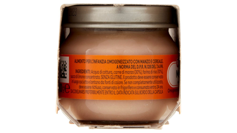 Plasmon Manzo Omogeneizzato con manzo e cereale