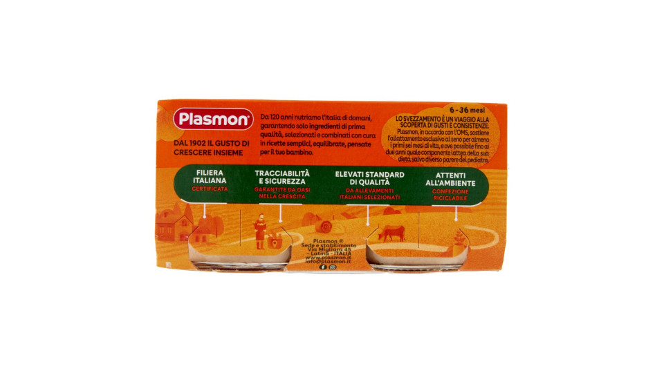 Plasmon Vitello Omogeneizzato con vitello e cereale