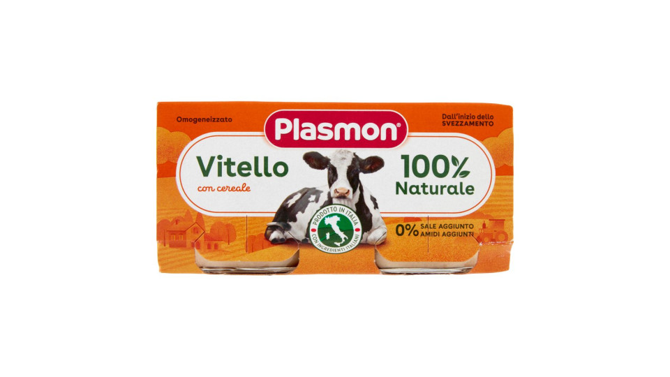 Plasmon Vitello Omogeneizzato con vitello e cereale