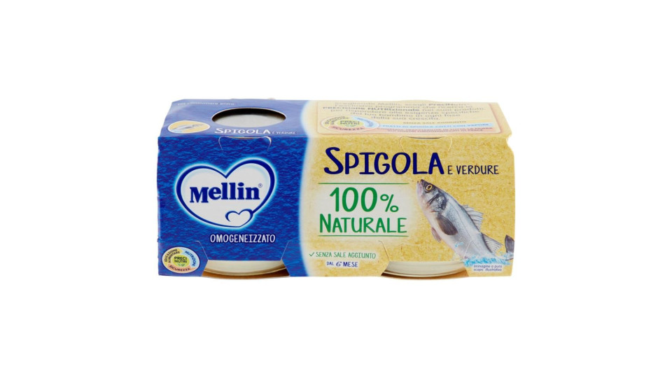Mellin Spigola e verdure Omogeneizzato