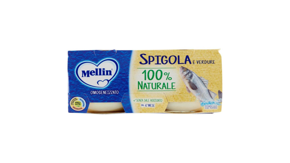 Mellin Spigola e verdure Omogeneizzato