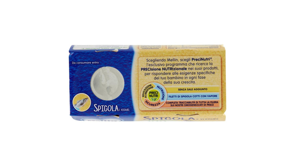 Mellin Spigola e verdure Omogeneizzato