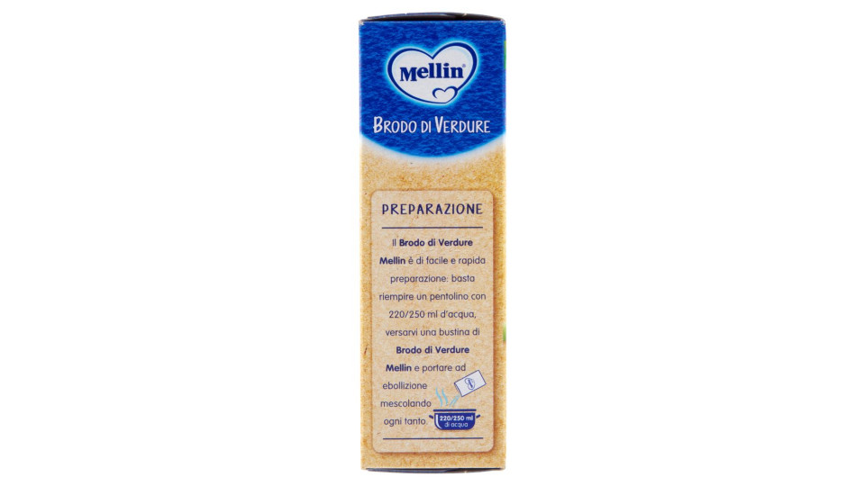 Mellin Brodo di verdure 10 bustine monodose