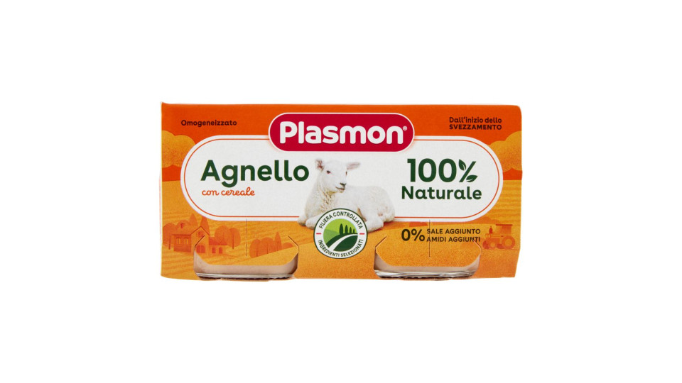 Plasmon Agnello omogeneizzato con carne e cereale