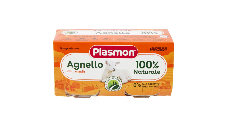 Plasmon Agnello omogeneizzato con carne e cereale
