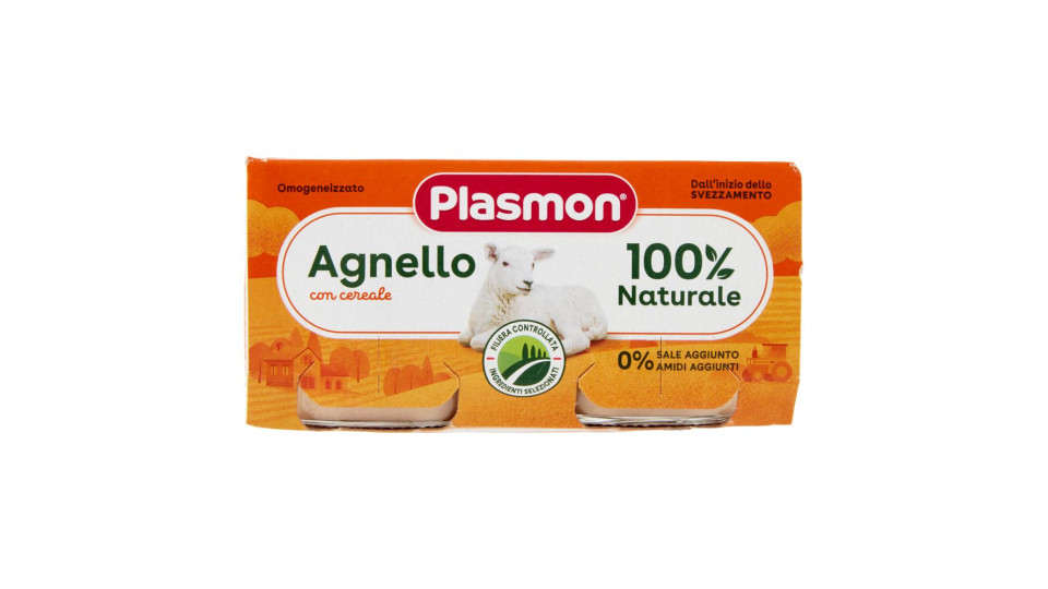 Plasmon Agnello omogeneizzato con carne e cereale
