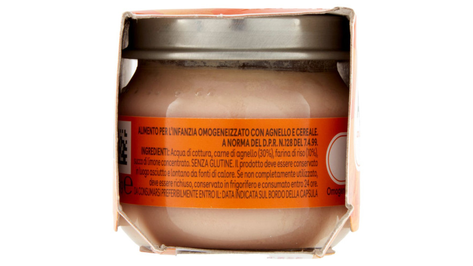 Plasmon Agnello omogeneizzato con carne e cereale