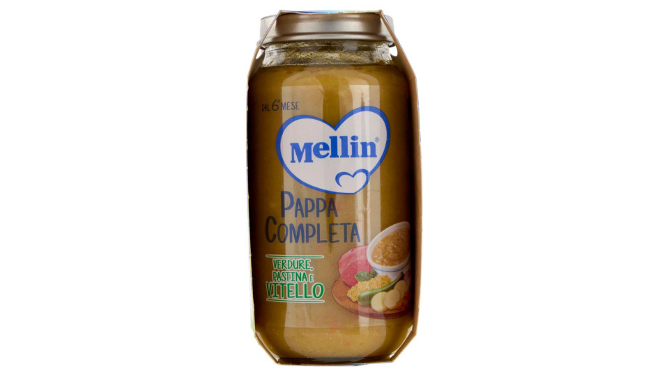 Mellin Pappa Completa Verdure, Pastina e Vitello