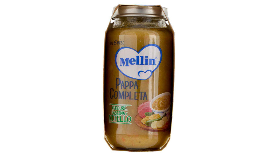 Mellin Pappa Completa Verdure, Pastina e Vitello