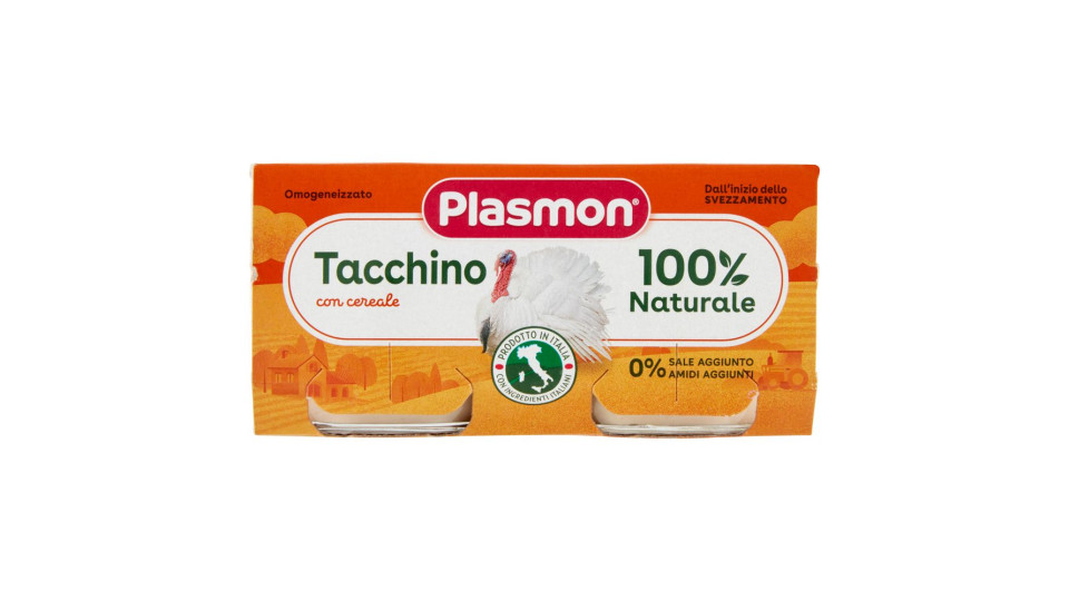 Plasmon Tacchino Omogeneizzato con tacchino e cereale