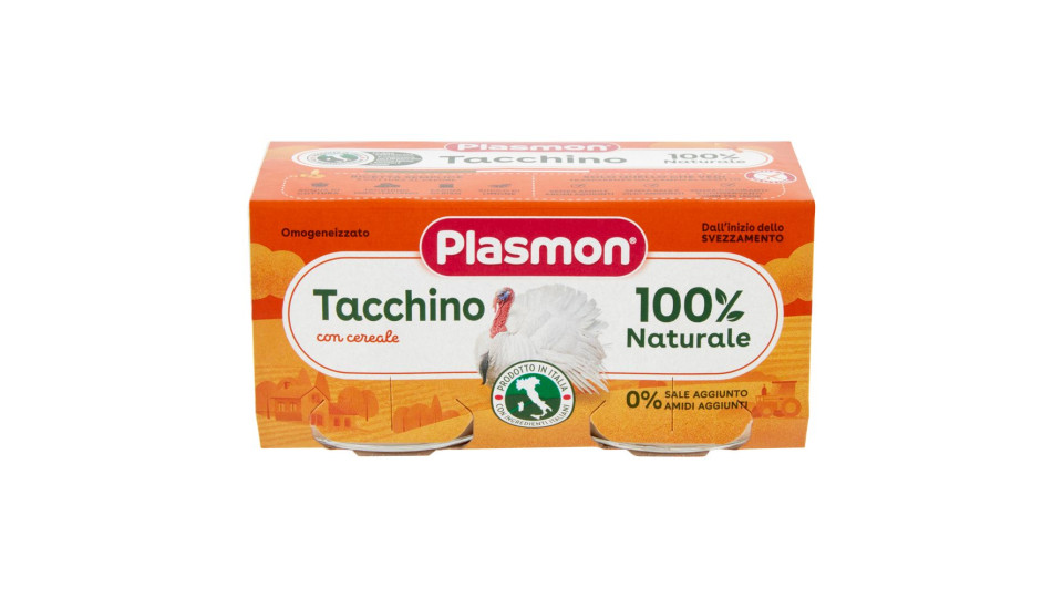 Plasmon Tacchino Omogeneizzato con tacchino e cereale