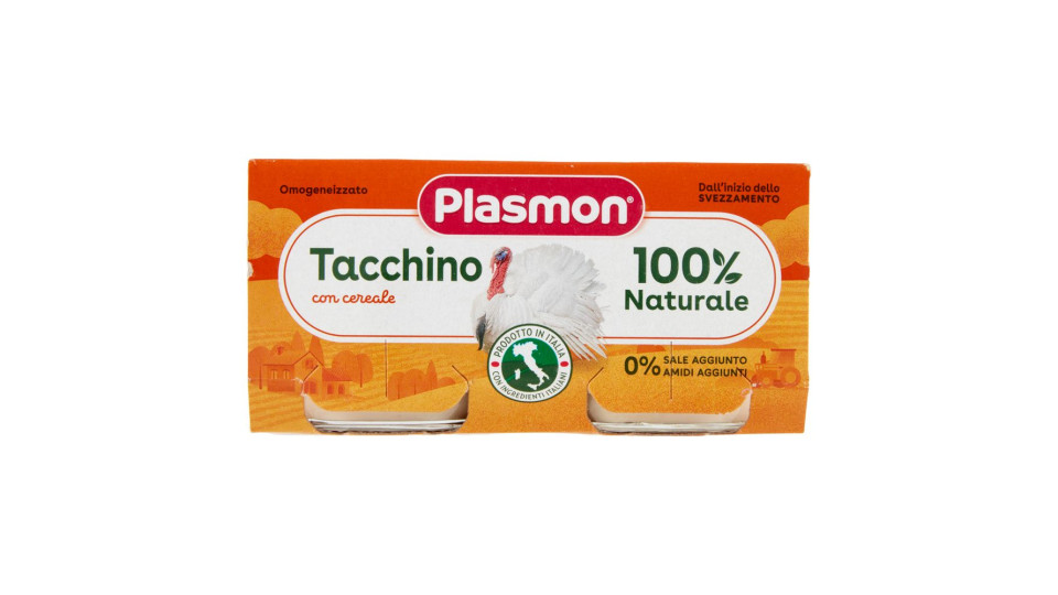 Plasmon Tacchino Omogeneizzato con tacchino e cereale