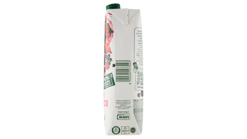Zuegg Skipper Senza Zuccheri Aggiunti* Frutti del Bosco