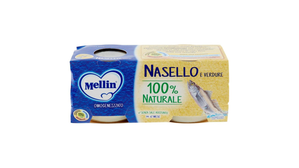 Mellin Nasello e verdure omogeneizzato