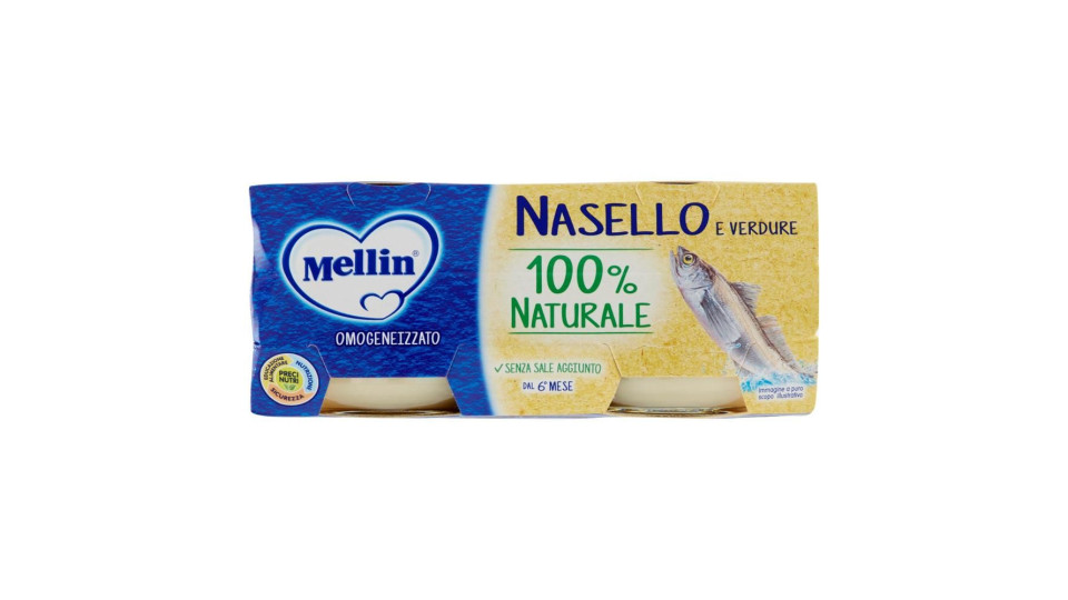 Mellin Nasello e verdure omogeneizzato