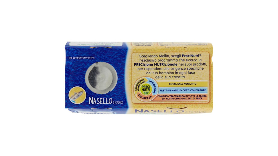 Mellin Nasello e verdure omogeneizzato