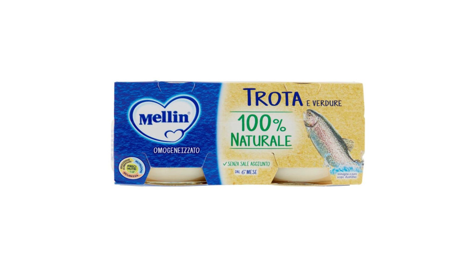 Mellin Trota e verdure Omogeneizzato