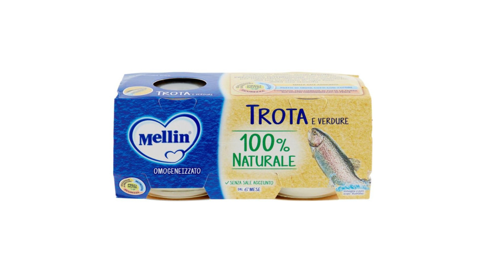 Mellin Trota e verdure Omogeneizzato