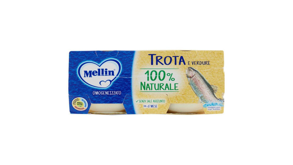 Mellin Trota e verdure Omogeneizzato
