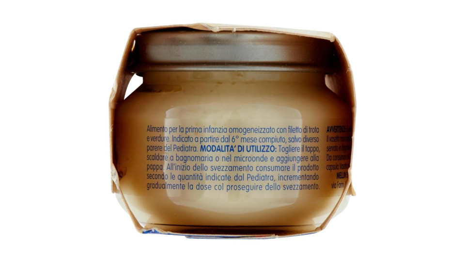 Mellin Trota e verdure Omogeneizzato