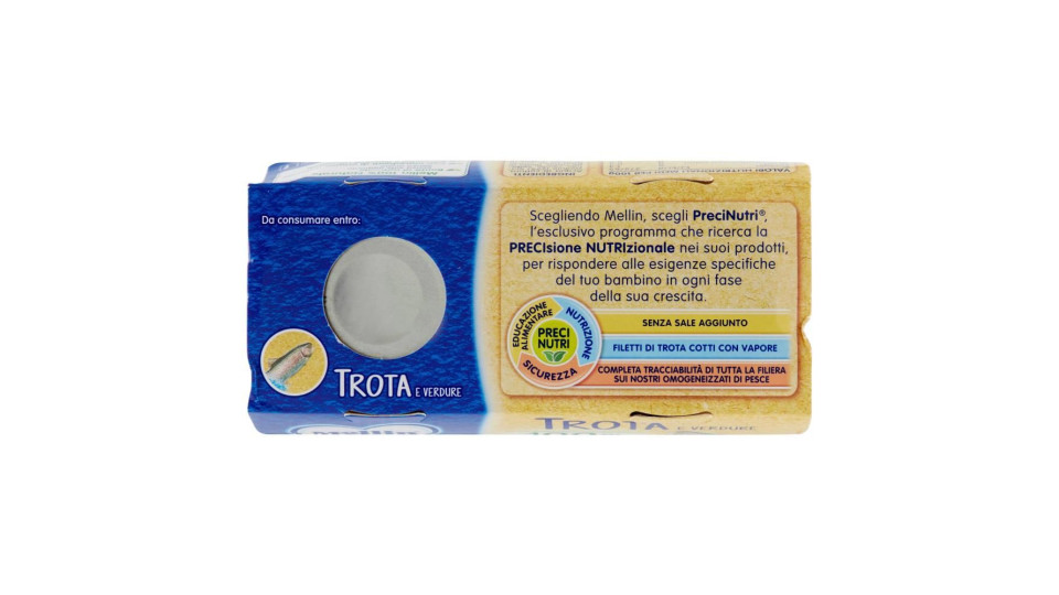 Mellin Trota e verdure Omogeneizzato