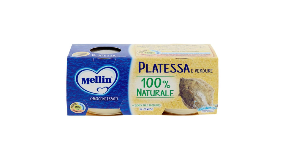 Mellin Platessa e verdure Omogeneizzato
