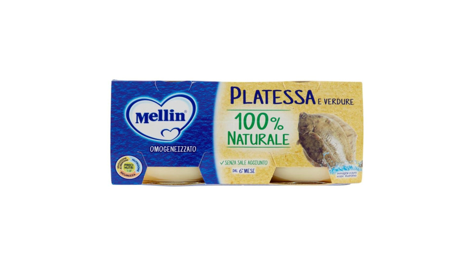 Mellin Platessa e verdure Omogeneizzato