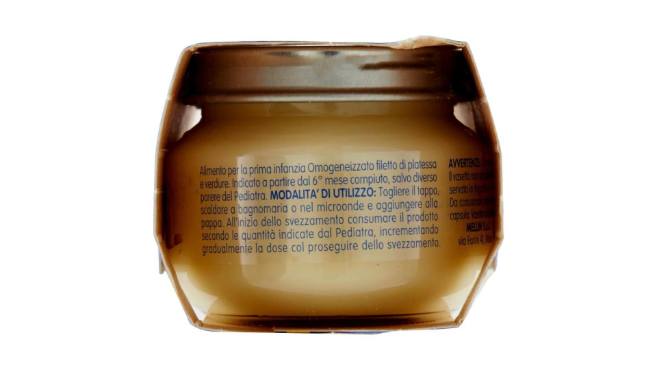 Mellin Platessa e verdure Omogeneizzato