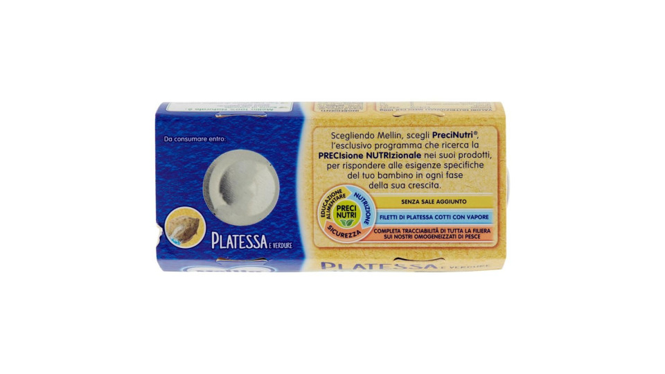 Mellin Platessa e verdure Omogeneizzato