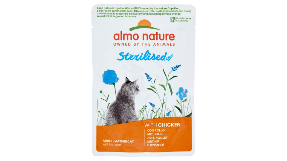 Almo nature Sterilised adult cat con pollo