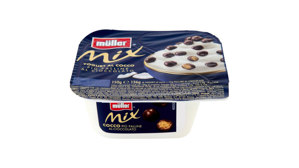 müller Mix Yogurt al Cocco Più Palline al Cioccolato