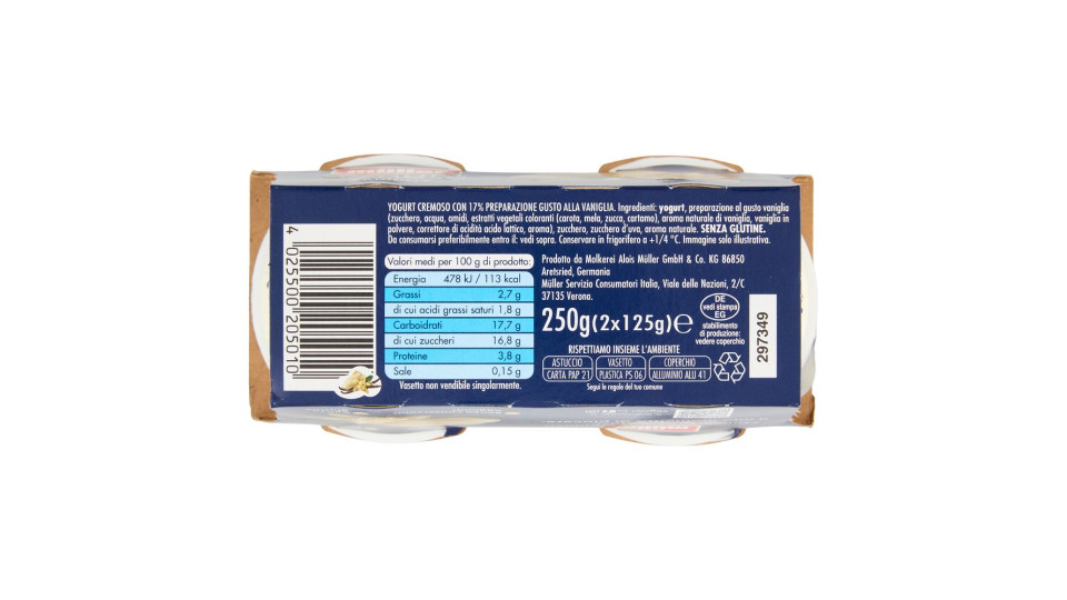 müller Yogurt Cremoso Vaniglia