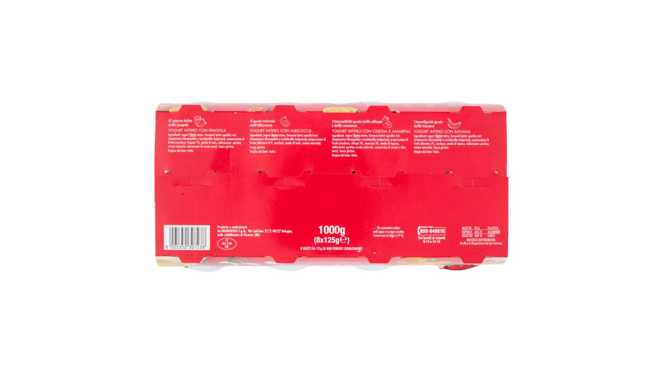 Yomo 100% Naturale Fragola, Banana, Albicocca, Frutti di Bosco