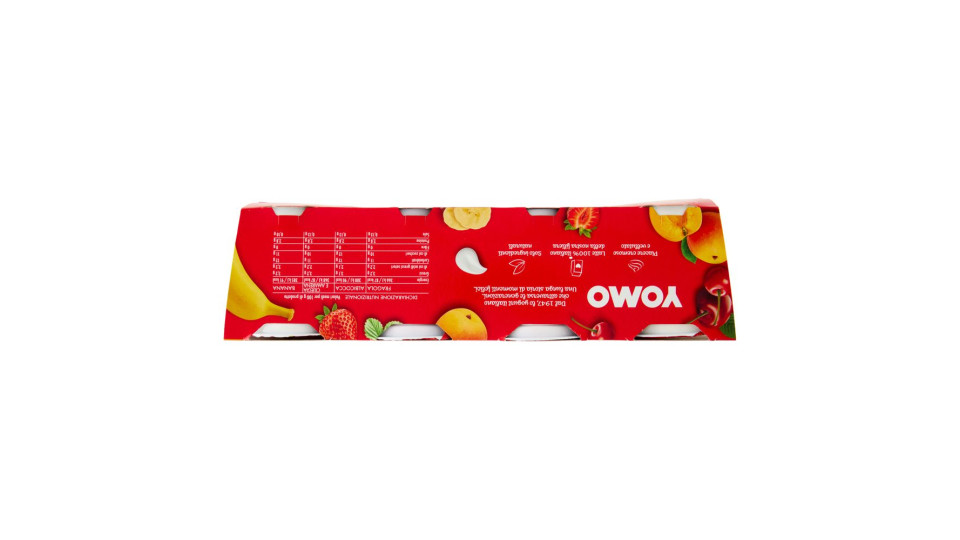 Yomo 100% Naturale Fragola, Banana, Albicocca, Frutti di Bosco