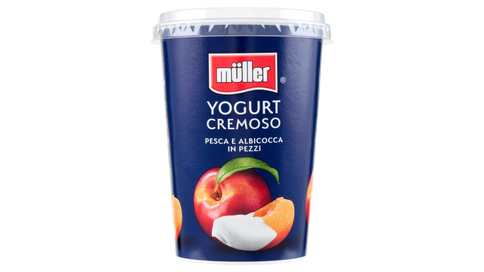 müller Yogurt Cremoso Pesca & Albicocca in Pezzi