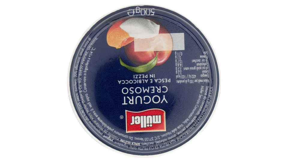 müller Yogurt Cremoso Pesca & Albicocca in Pezzi