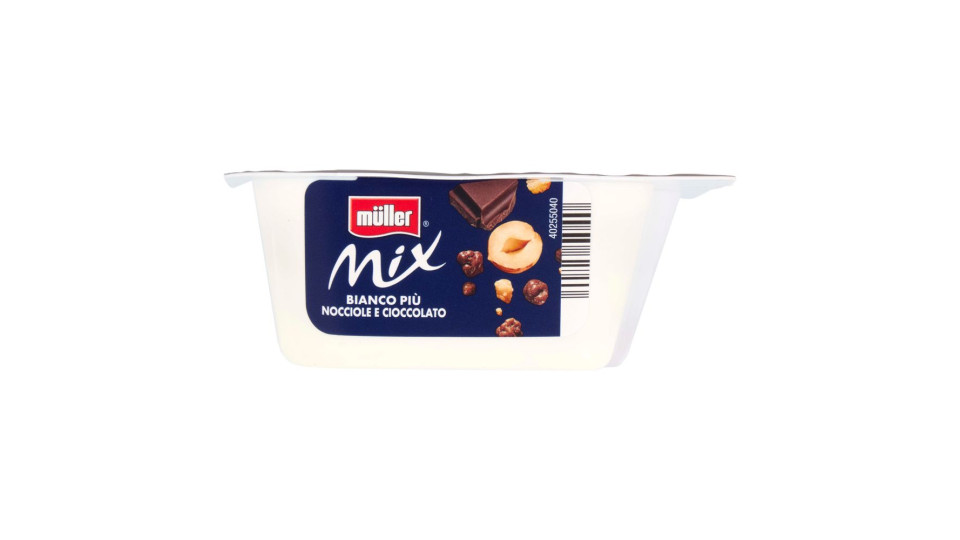 müller Mix Yogurt Bianco Più Nocciole e Cioccolato