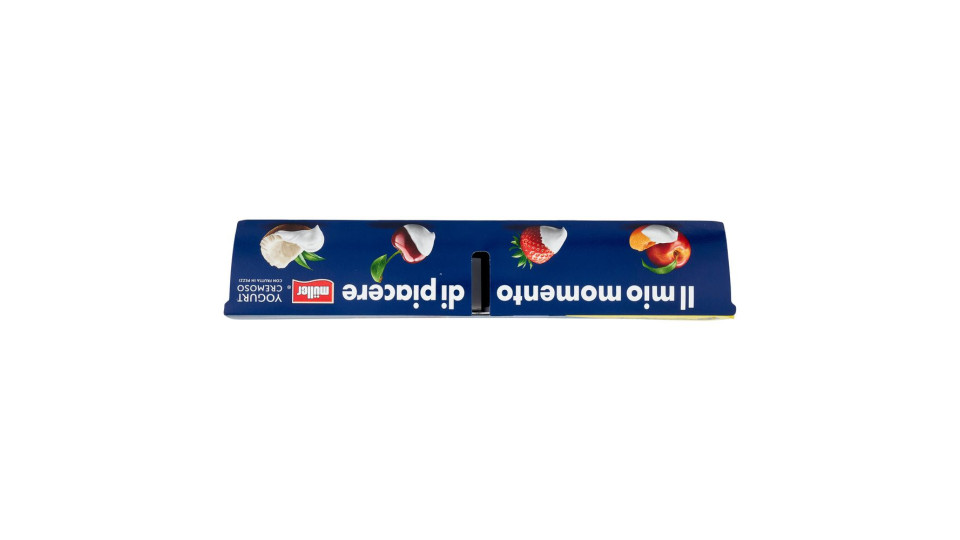 müller Yogurt Cremoso con Frutta in Pezzi Pesca & Albicocca, Fragola, Ciliegia, Cocco