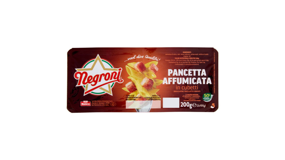 Negroni Pancetta Affumicata in Cubetti