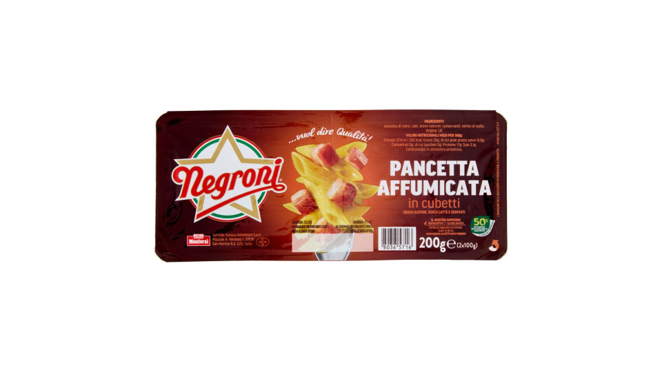 Negroni Pancetta Affumicata in Cubetti
