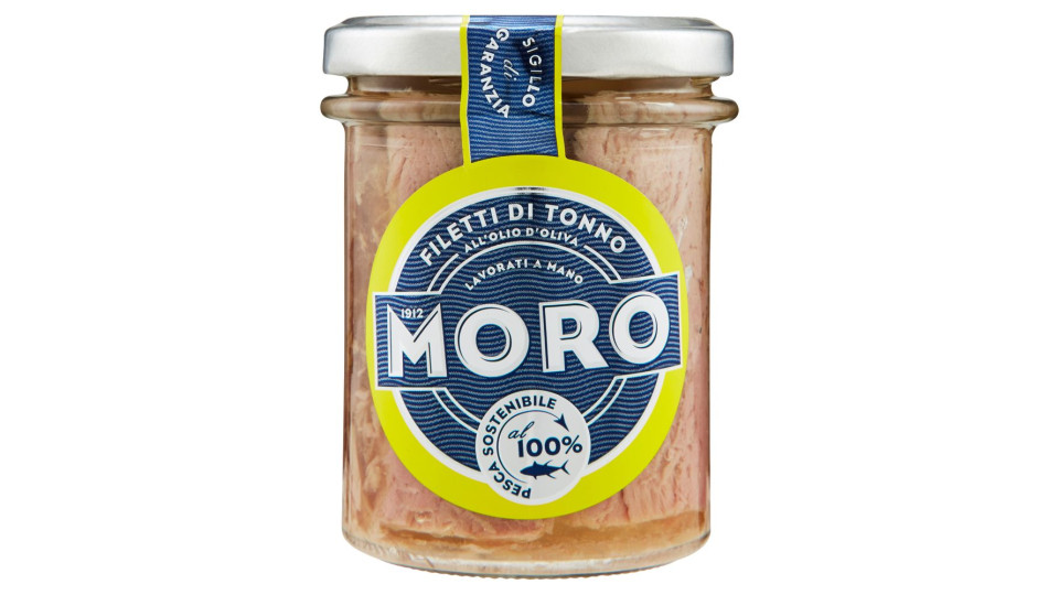 Moro Filetti di Tonno all'Olio d'Oliva Pesca Sostenibile al 100%