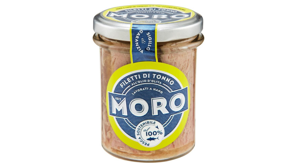 Moro Filetti di Tonno all'Olio d'Oliva Pesca Sostenibile al 100%
